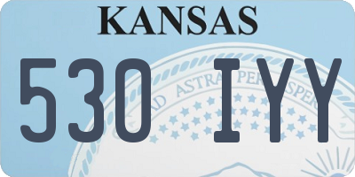 KS license plate 530IYY