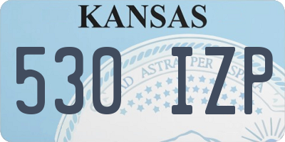 KS license plate 530IZP