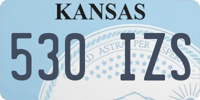 KS license plate 530IZS
