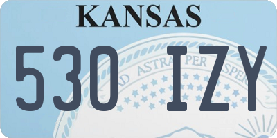 KS license plate 530IZY
