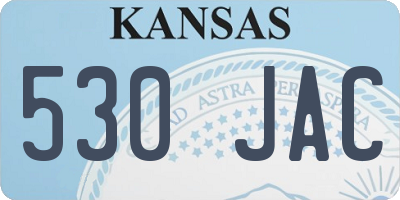KS license plate 530JAC