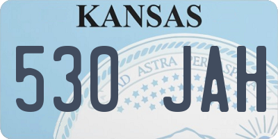 KS license plate 530JAH