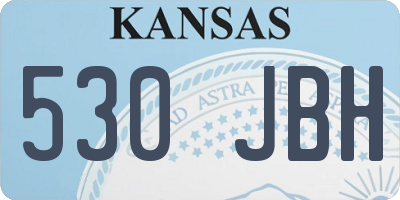 KS license plate 530JBH