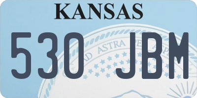 KS license plate 530JBM
