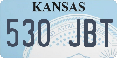 KS license plate 530JBT