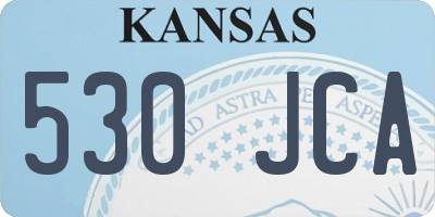 KS license plate 530JCA