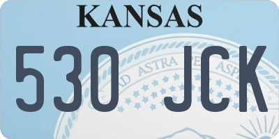KS license plate 530JCK