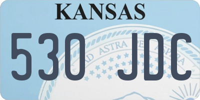 KS license plate 530JDC