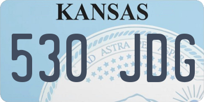 KS license plate 530JDG