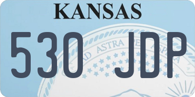 KS license plate 530JDP