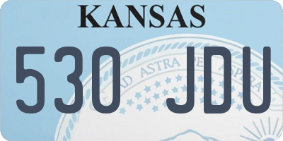 KS license plate 530JDU