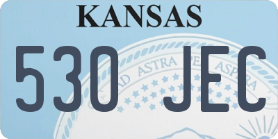 KS license plate 530JEC
