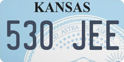 KS license plate 530JEE