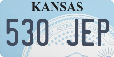 KS license plate 530JEP