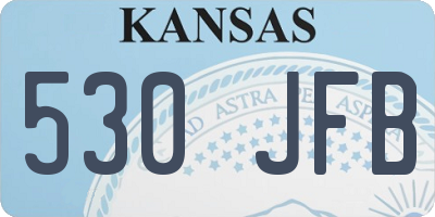 KS license plate 530JFB