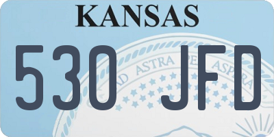 KS license plate 530JFD