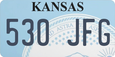 KS license plate 530JFG