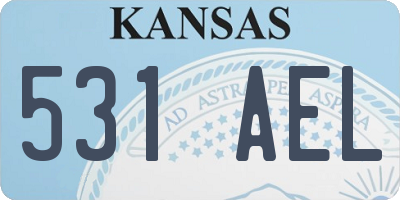 KS license plate 531AEL