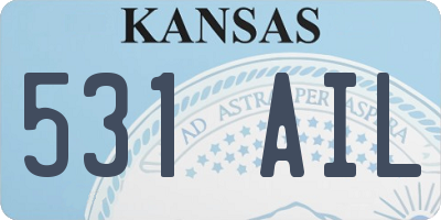 KS license plate 531AIL