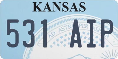 KS license plate 531AIP
