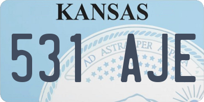 KS license plate 531AJE