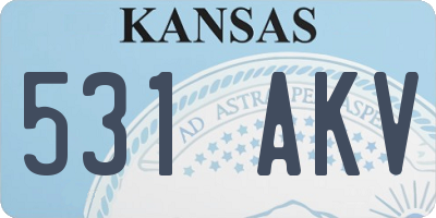 KS license plate 531AKV