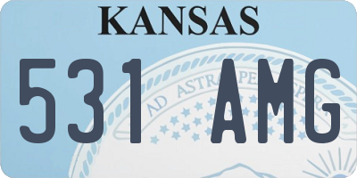 KS license plate 531AMG
