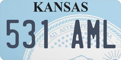 KS license plate 531AML