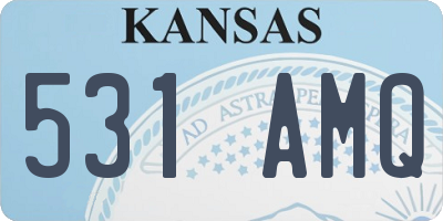 KS license plate 531AMQ