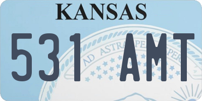 KS license plate 531AMT
