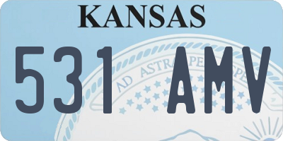 KS license plate 531AMV