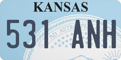 KS license plate 531ANH