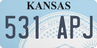KS license plate 531APJ