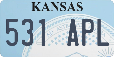 KS license plate 531APL