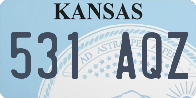 KS license plate 531AQZ