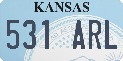 KS license plate 531ARL