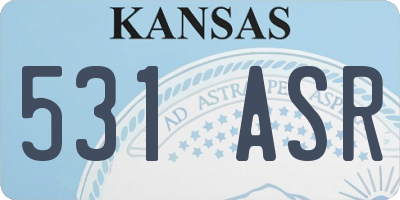 KS license plate 531ASR