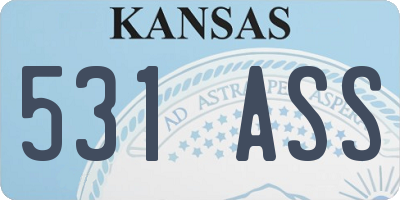 KS license plate 531ASS