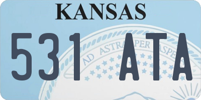 KS license plate 531ATA