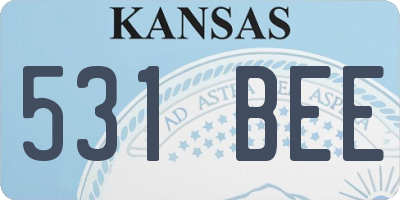 KS license plate 531BEE