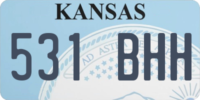KS license plate 531BHH