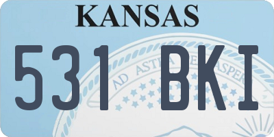 KS license plate 531BKI