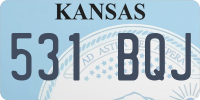 KS license plate 531BQJ