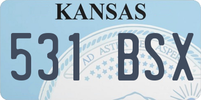 KS license plate 531BSX