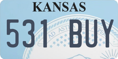 KS license plate 531BUY