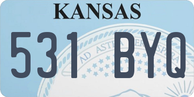 KS license plate 531BYQ