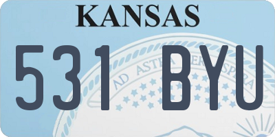 KS license plate 531BYU