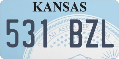 KS license plate 531BZL