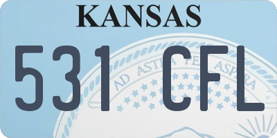 KS license plate 531CFL