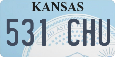 KS license plate 531CHU
